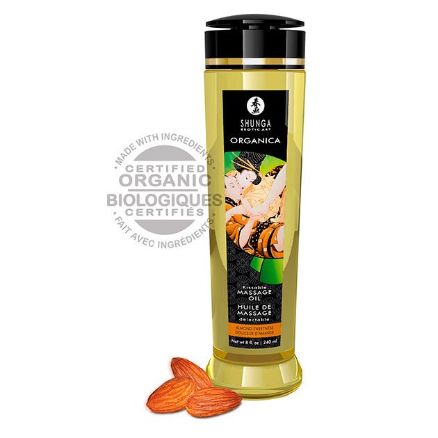 Shunga - Huile De Massage Aux Amandes Bio 240 Ml